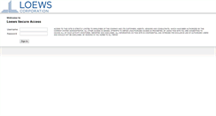 Desktop Screenshot of loews.net