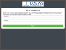 Tablet Screenshot of loews.net