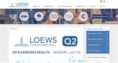 Desktop Screenshot of loews.com