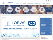 Tablet Screenshot of loews.com